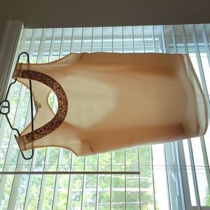 Marineblu, large, peach tank top